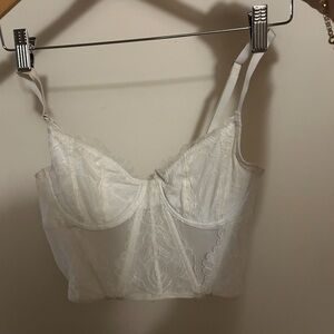 Hollister White Lace Bralette
